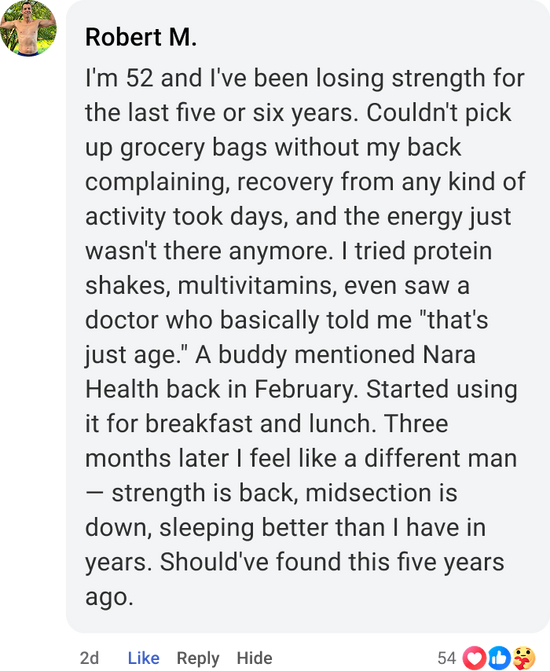The Complete Solution Built For Men Who Refuse To Get Weaker With Age | Complete Meal by NARA Health